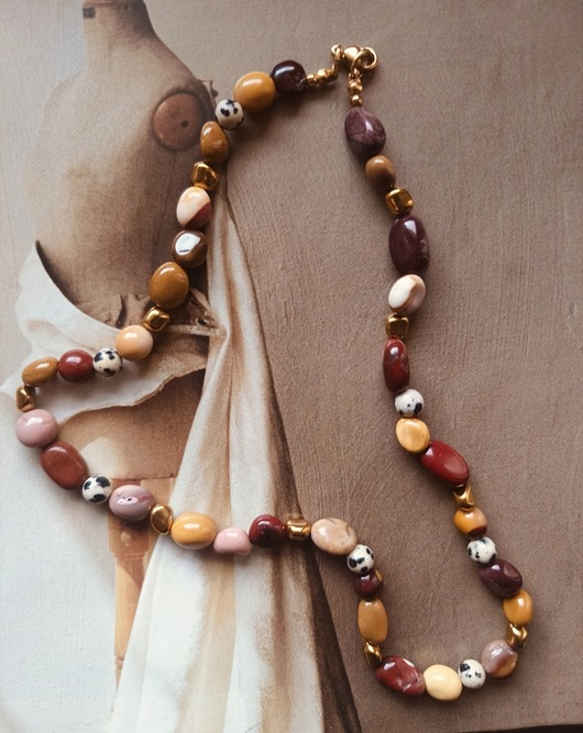 chokery Marble  gold- naszyjnik
