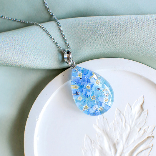 wisiory Wisiorek z niezapominajkami