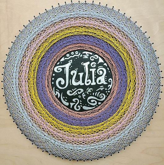 obrazy Obraz Julia, String art