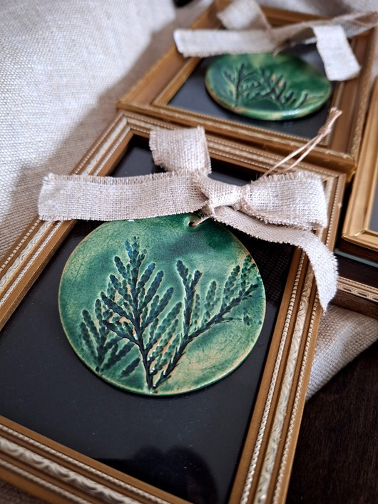 Ozdoby na ścianę Ceramiczne wisiory 2 sztuki