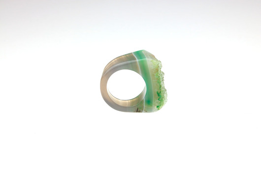 Brazi InspiRING Low Zielony Brazi Druse Jewelry