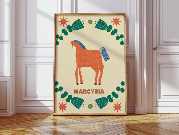 plakaty Plakat Personalizowany z imieniem - konik