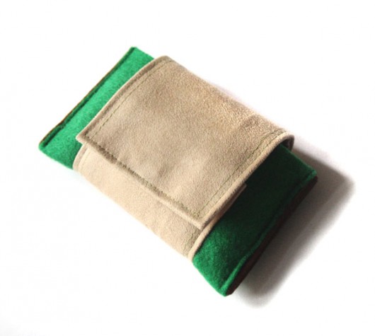 etui - dark green&brown&light beige - elfagado