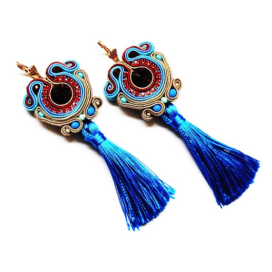 kolczyki soutache Sutaszowe kolczyki MARRAKECH