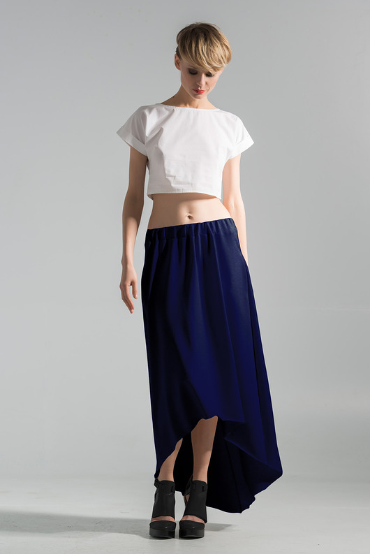 Spódnica MAXI GRANAT PURE BY AGA PAUL