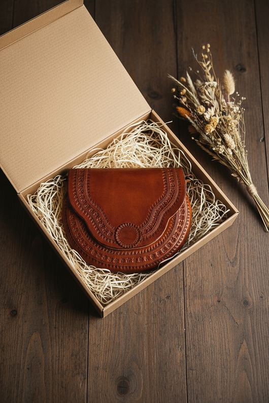 torby na ramię Torebka skórzana ręcznie robiona góralska Tzimol