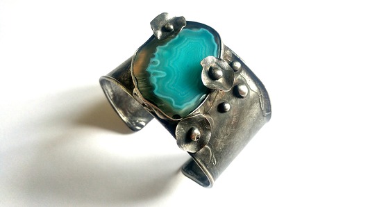 bransoletki wire wrapping Wycieczka wiosenna - bransoletka regulowana