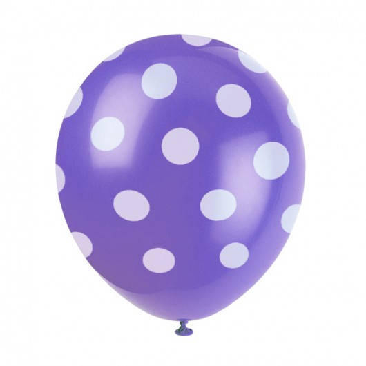 Balony "Fioletowe w groszki" Wiewiórka i Spółka