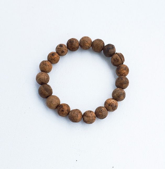 bransoletki z kamieni naturalnych Agat brązowy matowe kamienie 10 mm Bransoletka