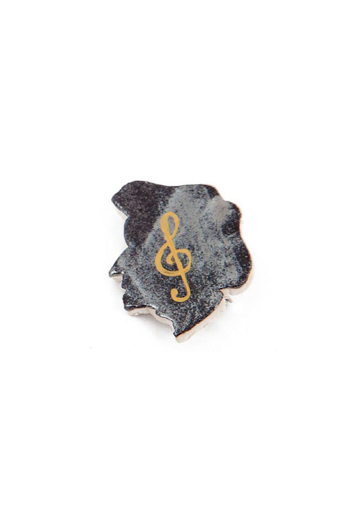Chopin broszka  Head Made art