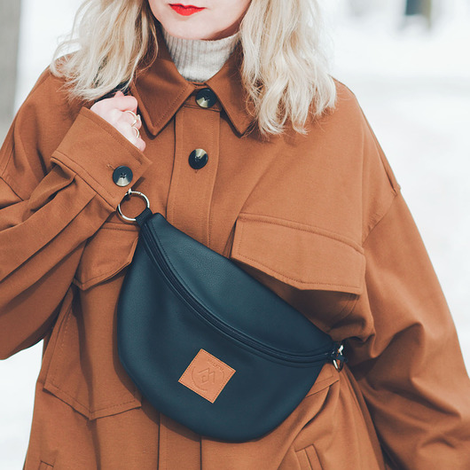 Nerka / torebka Mili Belt Bag L - czarna Militu