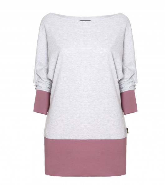 Bluzka oversize BAT grey & heather odCZAPY