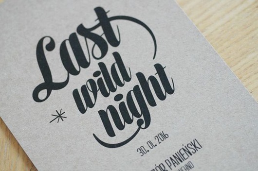 kartka  WIECZÓR PANEŃSKI La Dolce Design