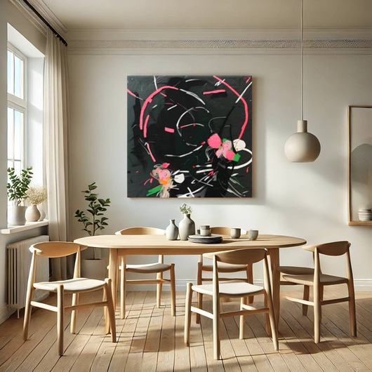 obrazy Neon Pulse  -  Modny obraz do salonu  80x80cm