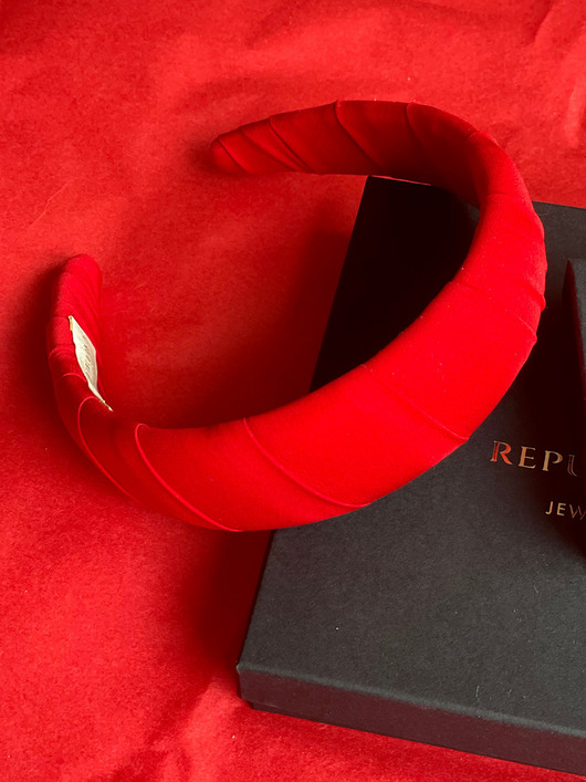 opaski do włosów SIMPLE RED silk