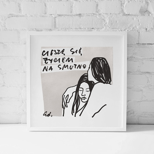 Cieszę się życiem na smutno | Plakat Edyta Draus