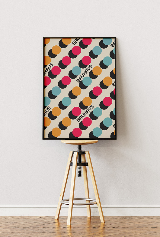 plakaty Minimalistyczny plakat - Bauhaus #11 - Do salonu, sypialni, biura