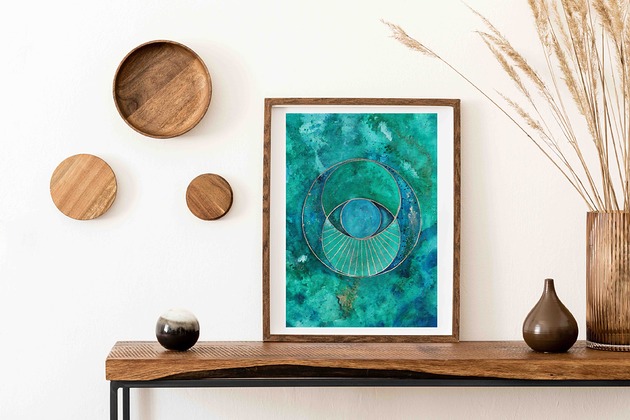 plakaty Plakat Oko Zieleń Szmaragdowa Trzecie Oko