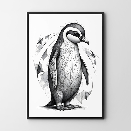 plakaty Plakat Vintage Pingwin v2