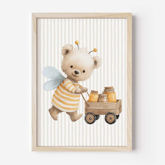 obrazy i plakaty do pokoju dziecięcego Plakat Na Ścianę Dla Dzieci Pszczółkowi Przyjaciele nr. 2