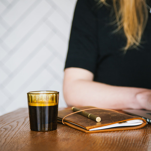 szklanki i kieliszki Szklanka do Espresso z recyklingu - BURSZTYN