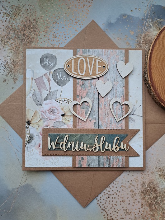 zaproszenia i kartki na ślub Kartka ślubna/ kartka na ślub