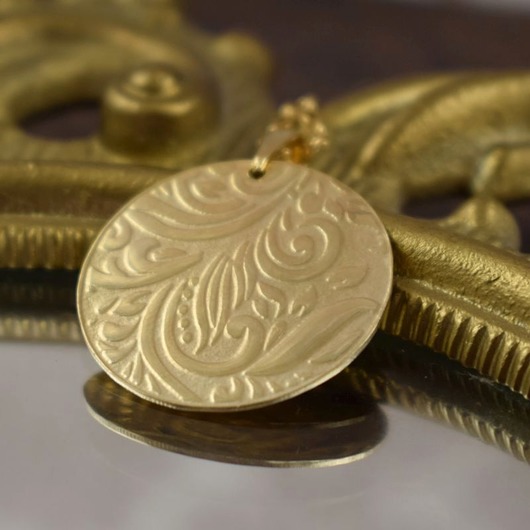 złote naszyjniki Ornamenta - naszyjnik z ornamentowym wzorem