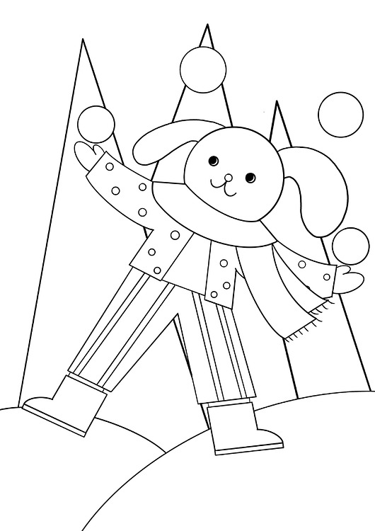 kolorowanki dla dzieci 15 kolorowanek do druku ZIMA