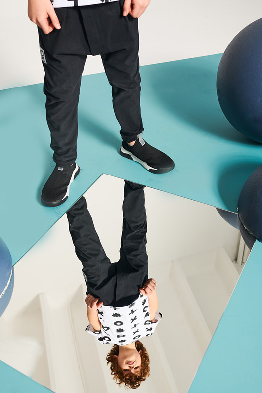 COTTON pants- easy black Kółko Krzyżyk