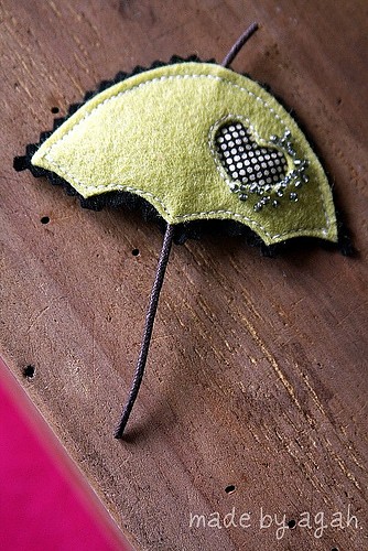 Limonkowa parasolka  made by agah