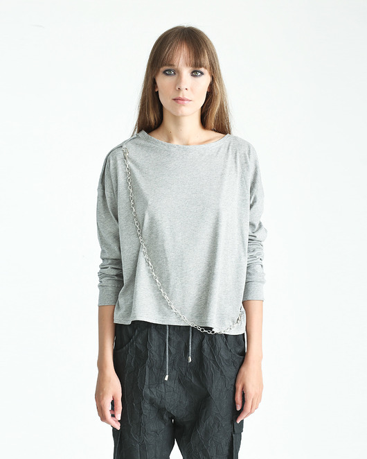 Bluzka CHAIN. COTTON LS Aga Guz