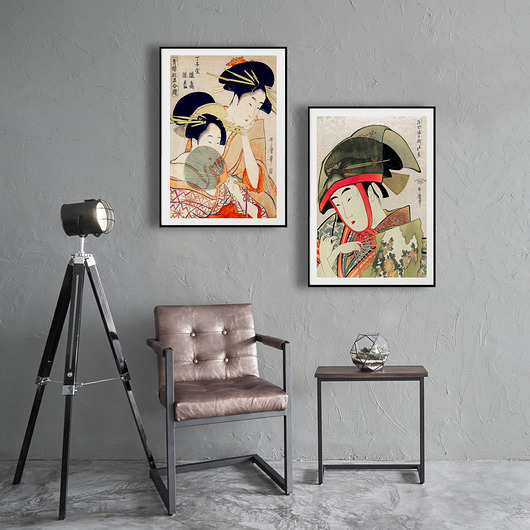Dwa plakaty w ramkach Gejsze Poster Gallery Wall
