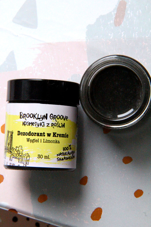 do ciała - inne Naturalny Dezodorant w Kremie z Węglem i Limonką