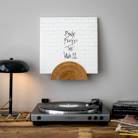 Ozdoby na ścianę Now playing uchwyt / wieszak ścienny / półka na płyty winylowe