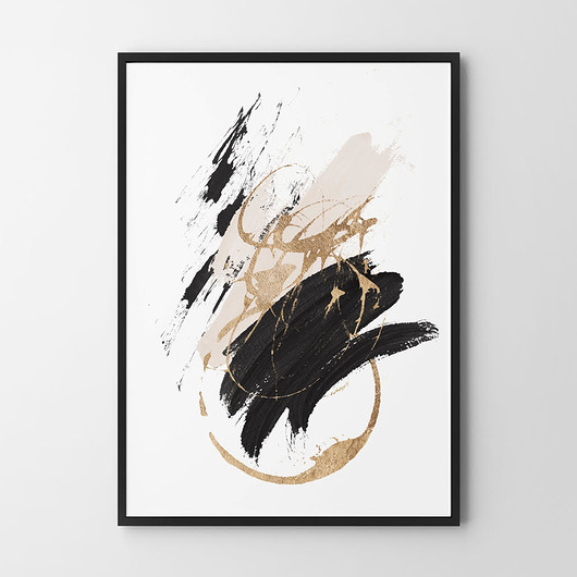 plakaty Plakat Black gold and pink - różne formaty