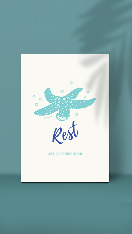 plakaty Plakat Rest // Mindfulness