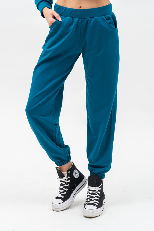 spodnie dresowe damskie Dresowe spodnie damskie ,,SEHER" petrol