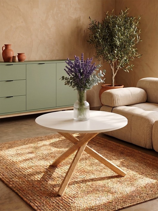 stoliki kawowe Okrągły stolik kawowy TRIPLE, w wielu kolorach, fi 80cm