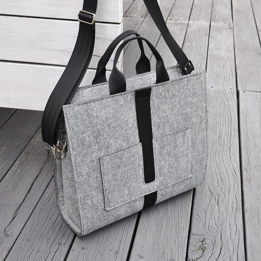 torby XXL Designerska torba z filcu - szara