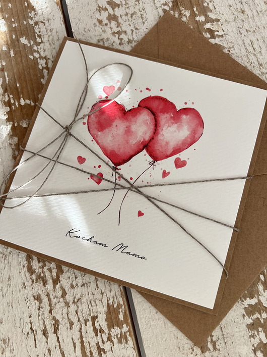 kartki scrapbooking Wyjątkowa kartka ręcznie robiona na walentynki