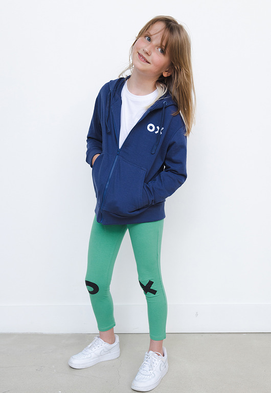 bluzy dla chłopców Basic Hoodie - CROWN BLUE