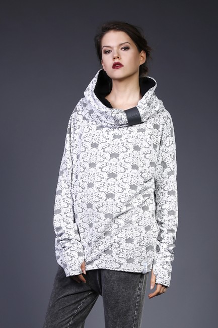 Nubee - B&W #03 - bluza z kominem Nubee
