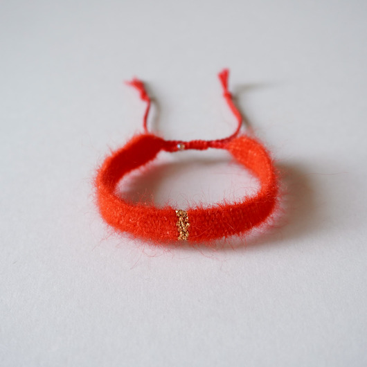 bransoletki - inne Bransoletka ręcznie robiona, na sznurku