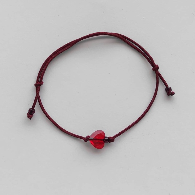 bransoletki na sznurku Serduszko bransoletka
