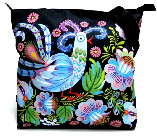 Duża torba na zamek z rajskim ptakiem Gaul Designs