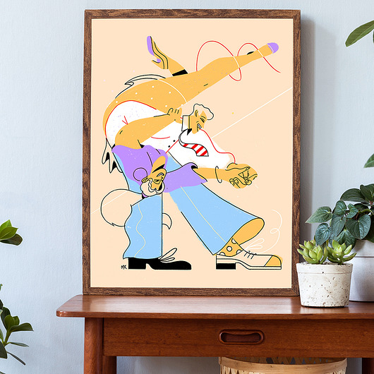 grafiki i ilustracje Swing dancers