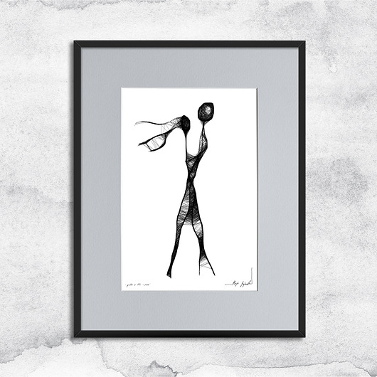 grafiki i ilustracje Oprawiona minimalistyczna grafika - nr 115