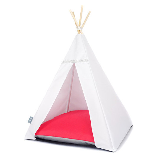 Legowisko Tipi Glamour Białe - Malina Halkalife