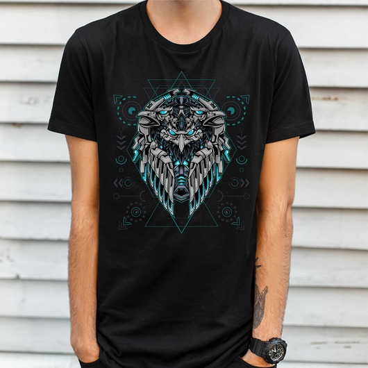t-shirty męskie Koszulka  z nadrukiem Geometryczny orzeł