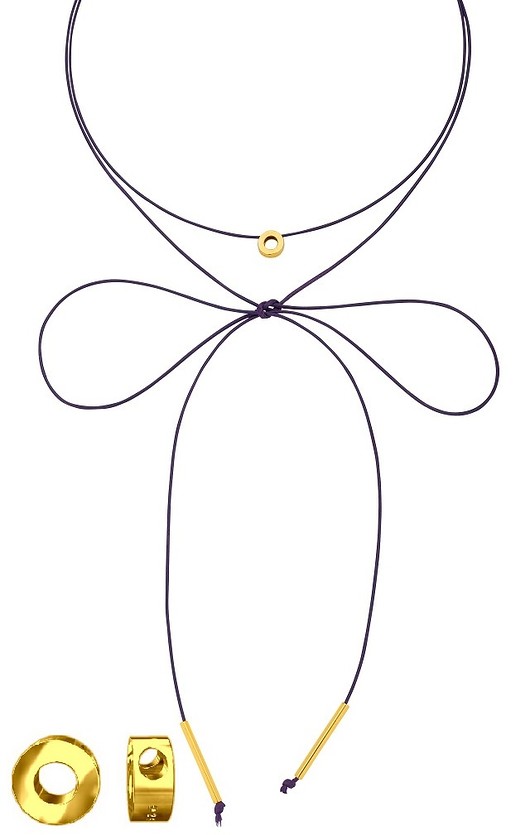 CHOKER ZKARMĄ ZE SREBRA 925 POZŁACANEGO Coccola JEWELLERY